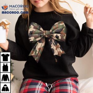 Camo Coquette Bow Duck Hunting Girls Kids Hunter Shirt 3 Camo Coquette Bow Duck Hunting Girls Kids Hunter Tshirt