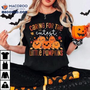 Caring For The Cutest Little Pumpkin Nicu Nurse Halloween Tshirt