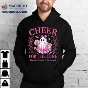 Cheer For The Cure Breast Cancer Awareness Halloween Ghos Tshirt