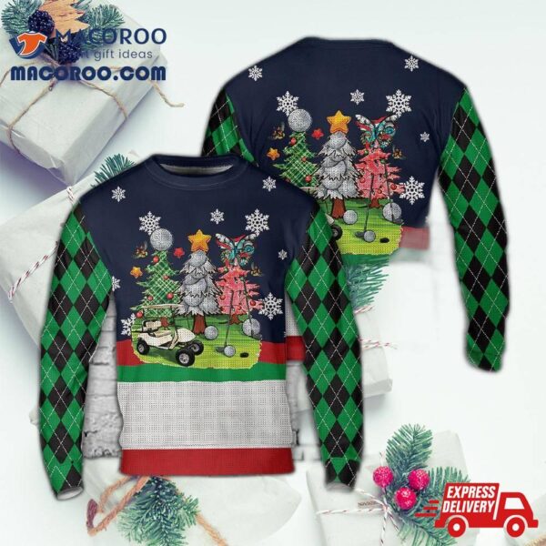 Christmas Golf Trees Aop Sweater