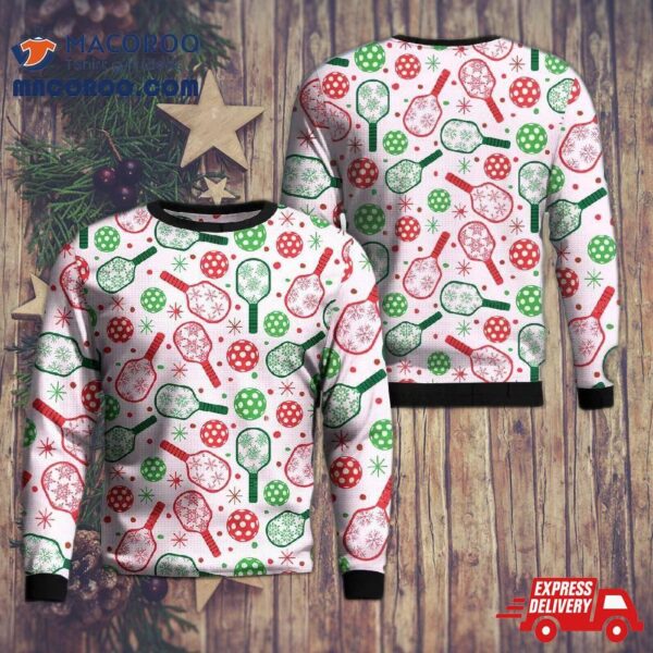 Christmas Pickleball Paddles Aop Sweater