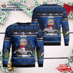 Columbus, Ohio, Columbus Division Of Police Explorer Car Christmas Sweater