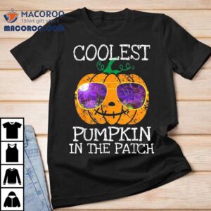 Coolest Pumpkin In The Patch Halloween Boys Girls Teens Tshirt