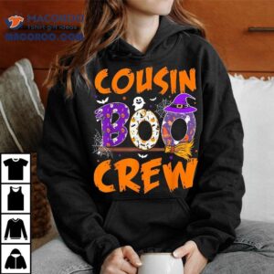 Cousin Boo Crew Funny Ghost Halloween Spooky Costume Kids Tshirt
