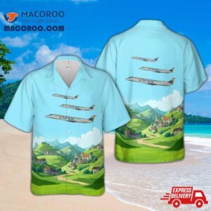 Cronos Airlines Embraer Erj-145 Hawaiian Shirt