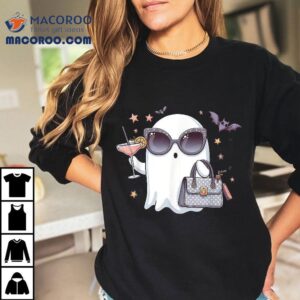 Cute Cocktail Ghost Boujee Boojee Halloween Drinking Costume Tshirt