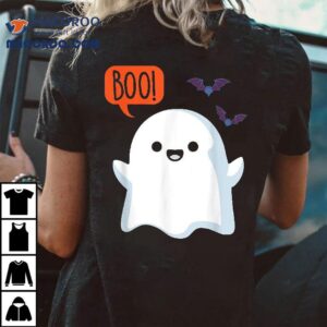 Cute Ghost Boo Halloween Costume Girls Boys Kids Toddler Tshirt