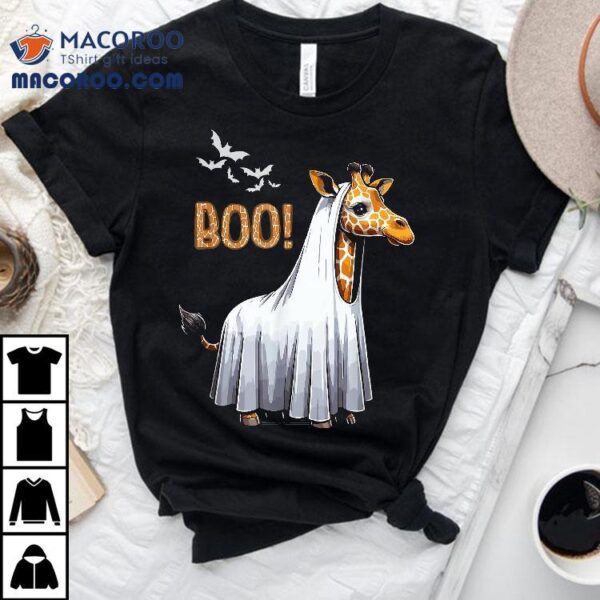 Cute Giraffe Boo Halloween Costume Zoo Lover Shirt