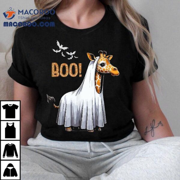 Cute Giraffe Boo Halloween Costume Zoo Lover Shirt