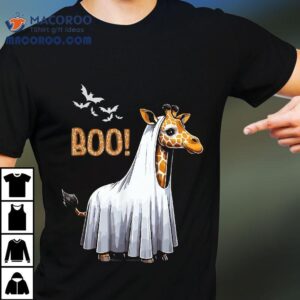 Cute Giraffe Boo Halloween Costume Zoo Lover Tshirt