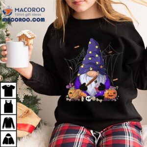 Cute Gnome Happy Halloween Fall Candy Corn Pumpkin Shirt