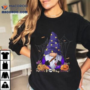 Cute Gnome Happy Halloween Fall Candy Corn Pumpkin Shirt