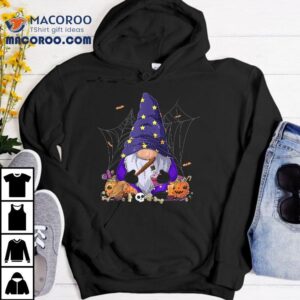 Cute Gnome Happy Halloween Fall Candy Corn Pumpkin Tshirt