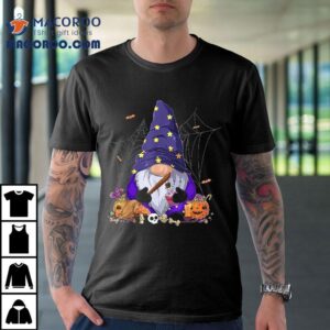Cute Gnome Happy Halloween Fall Candy Corn Pumpkin Tshirt