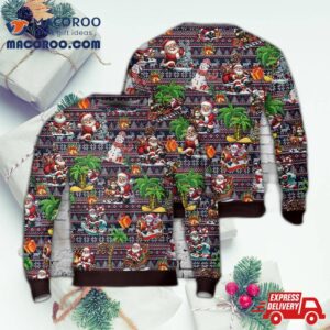 Cute Santa Claus Christmas Aop Sweater