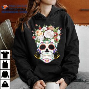 Dia De Los Muertos Day Of Dead Sugar Skull Costume Halloween Shirt