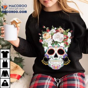 Dia De Los Muertos Day Of Dead Sugar Skull Costume Halloween Tshirt