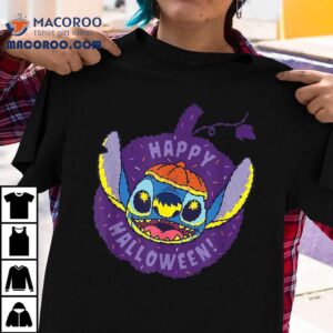 Disney Lilo & Stitch Jack-o-lantern Pumpkin Happy Halloween Shirt