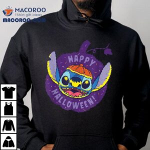 Disney Lilo Amp Stitch Jack O Lantern Pumpkin Happy Halloween Tshirt