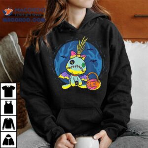 Disney Lilo & Stitch Scrump Doll In Bat Costume Halloween Shirt