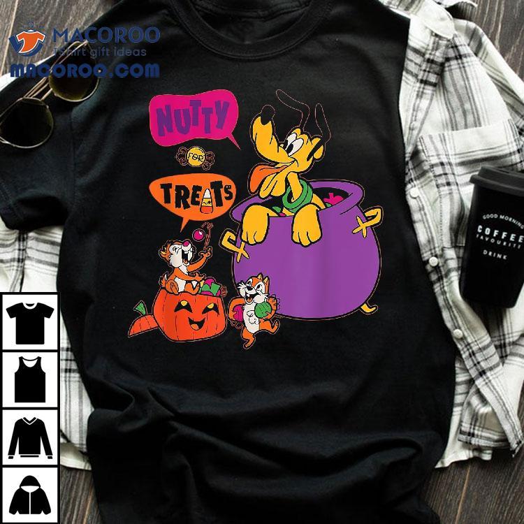 Disney Pluto And Chip ân Dale Nutty For Treats Halloween Shirt Disney Pluto And Chip ân Dale Nutty For Treats Halloween Shirt