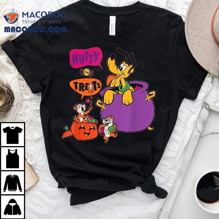 Disney Pluto And Chip ân Dale Nutty For Treats Halloween Shirt Disney Pluto And Chip ân Dale Nutty For Treats Halloween Shirt