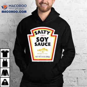Easy Halloween Matching Costume Salty Soy Sauce Bottle Label Shirt
