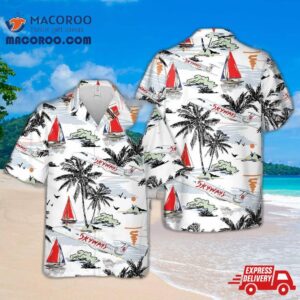 Embraer 145 Skyways Hawaiian Shirt