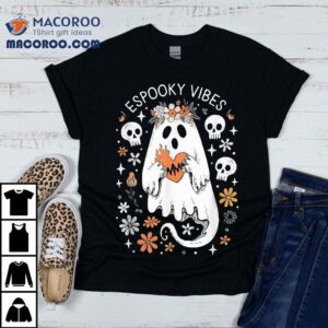 Espooky Vibes Maestra Halloween Spanish Mexican Teacher Tshirt