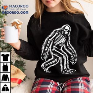 Funny Bigfoot Sasquatch Halloween Skeleton Kids Shirt 1 Funny Bigfoot Sasquatch Halloween Skeleton Kids Tshirt
