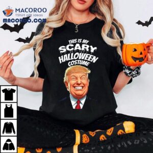 Funny Donald Trump Scary Halloween Gag President Costume Tshirt