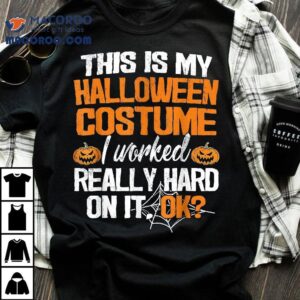 Funny Easy This Is My Halloween Costume Diy Last Minute Tshirt