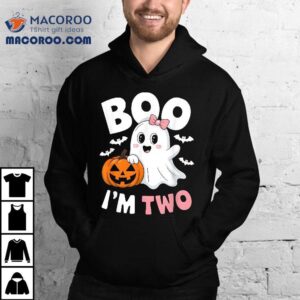 Funny Ghost Boo I M Two Years Nd Birthday Toddler Halloween Tshirt