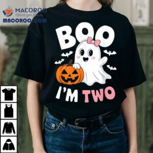 Funny Ghost Boo I M Two Years Nd Birthday Toddler Halloween Tshirt