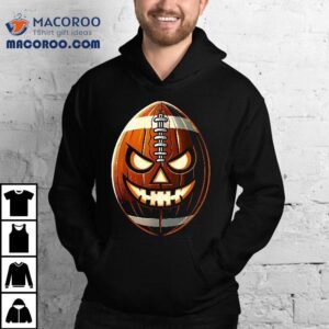 Funny Halloween Jack O Lantern Football Player Coach Pitcher Shirt