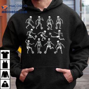Funny Halloween Soccer Skeletons Play Boys Kids Shirt