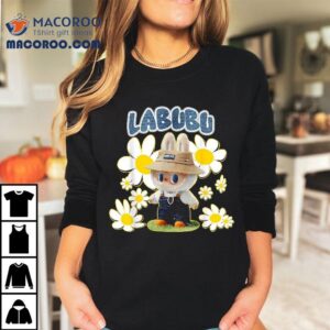 Funny Labubu Lover Cute Flowers Shirt
