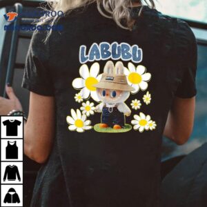 Funny Labubu Lover Cute Flowers Tshirt
