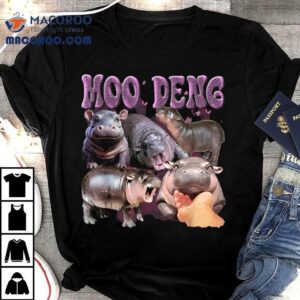 Funny Moo-deng Baby Pygmy Hippo Cute For Family Shirt