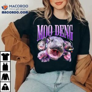 Funny Moo-deng Baby Pygmy Hippo Cute Zoo For Family Tee Shirt