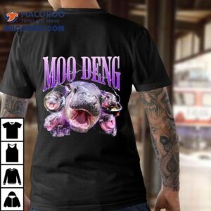Funny Moo-deng Baby Pygmy Hippo Cute Zoo For Family Tee Shirt