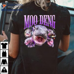 Funny Moo Deng Baby Pygmy Hippo Cute Zoo For Family Tee Tshirt