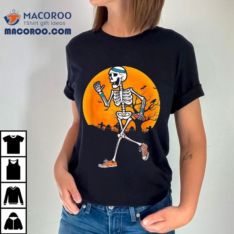 Funny Running Skeleton Halloween Sport Runner Marathon Shirt Funny Running Skeleton Halloween Sport Runner Marathon Shirt