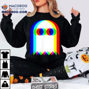 Ghost Trippy Vaporwave Halloween Techno Rave Edm Music Party Shirt