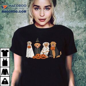 Golden Retriever Ghost Dogs Halloween Shirt