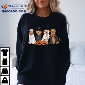 Golden Retriever Ghost Dogs Halloween Tshirt