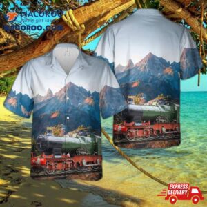 Great Western Railway (gwr) 4-4-0 Bulldog-class No. 3407 “madras” Steam Locomotive Hawaiian Shirt
