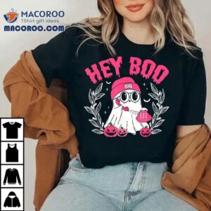 Groovy Hey Boo Cute Ghost Funny Halloween Wo Kids Shirt
