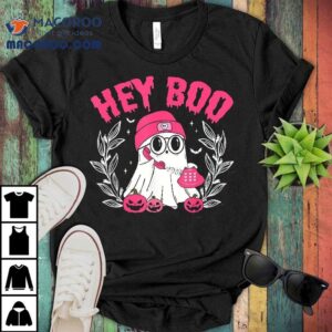 Groovy Hey Boo Cute Ghost Funny Halloween Wo Kids Shirt