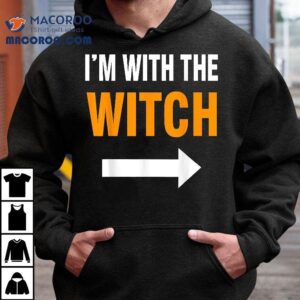 Halloween For I M With The Witch Funny Tshirt